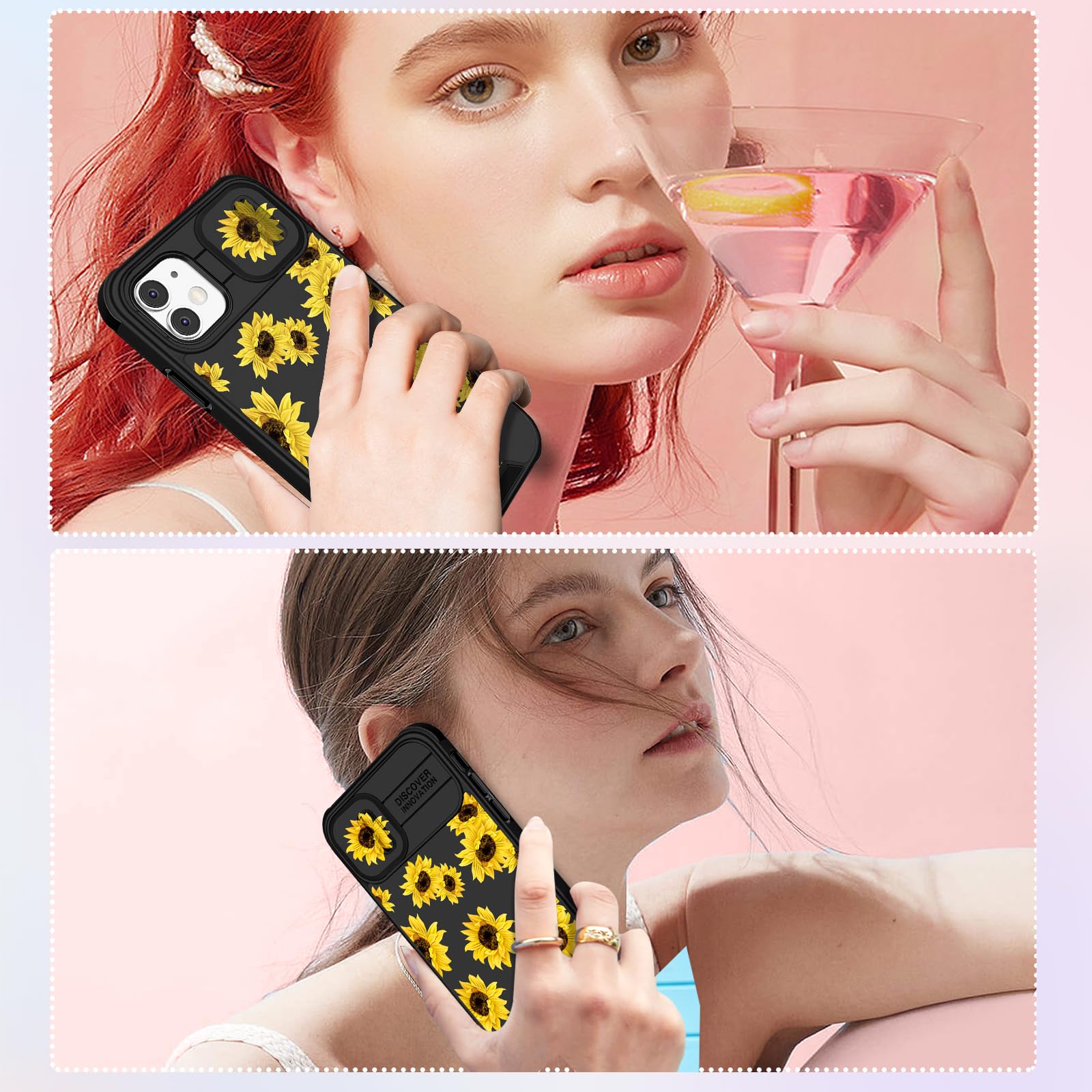 Amazon.com: Funermei (2in1 for iPhone 11 Case for Women Sunflower