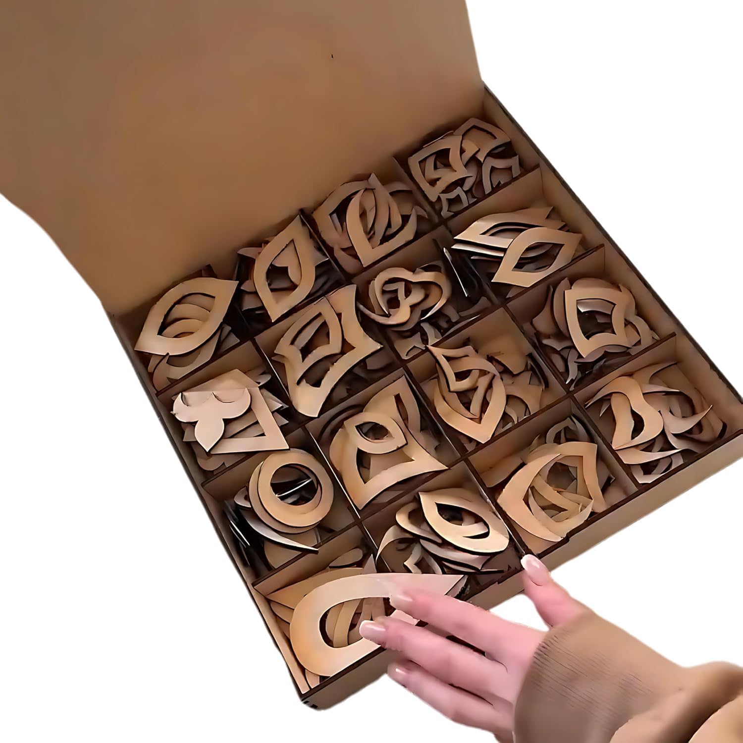 Cliths 364 Pcs Stencil Set for Drawing 13-in-1 Mandala Art Supplies with Wooden Shapes, Dot Art Tools & Geometric Patterns Tracing Set