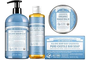 Pure Simplicity Gift Set: Dr. Bronner's Castile Soap and Hygiene Essentials