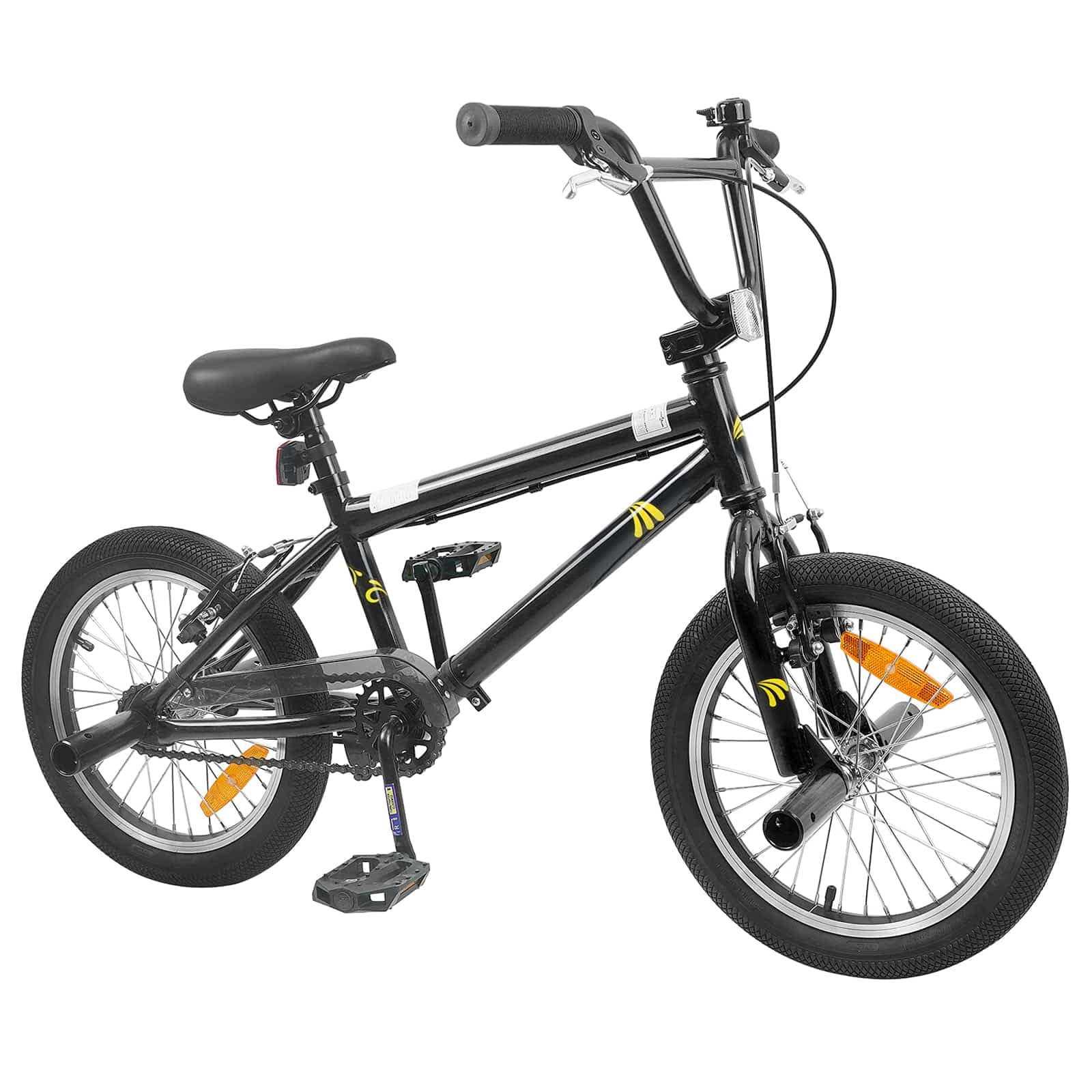 Vélo BMX 20" noir avec cadre en acier