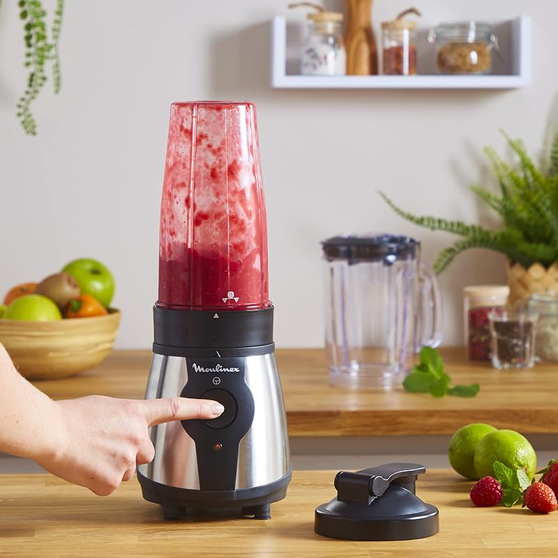 Moulinex Blend&Go LM1B1D 300W turmixgép 750ml kancsóval és hordozható palackkal