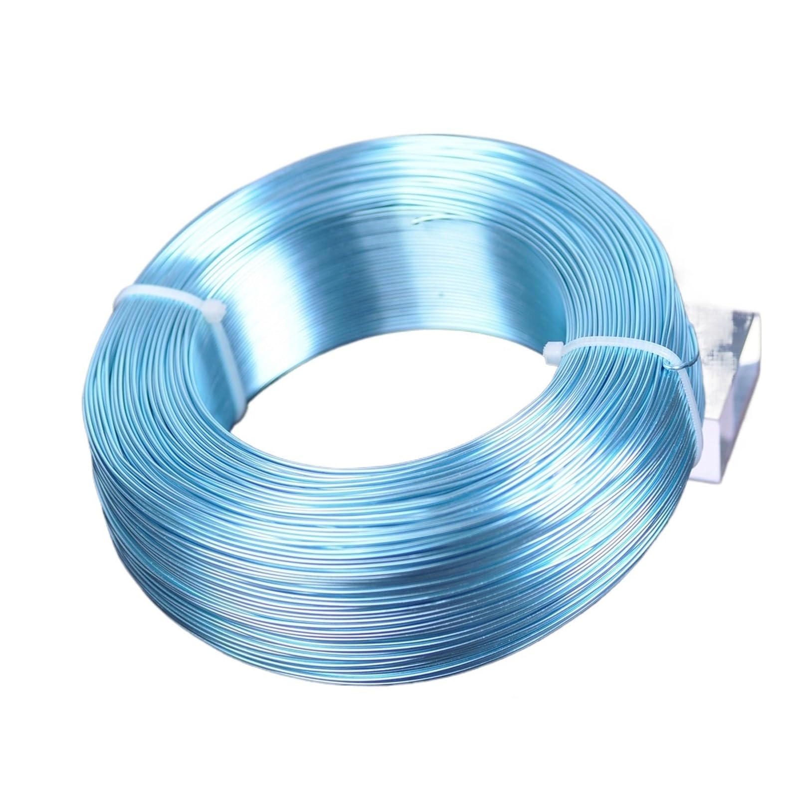 1 Rouleau de Fil d'aluminium Souple de 500 g (0,8 mm/1 mm/1,5 mm/2 mm/2,5 mm/3 mm) for la Fabrication de Bijoux et de Perles(Blue3,1.5mm 95meters)