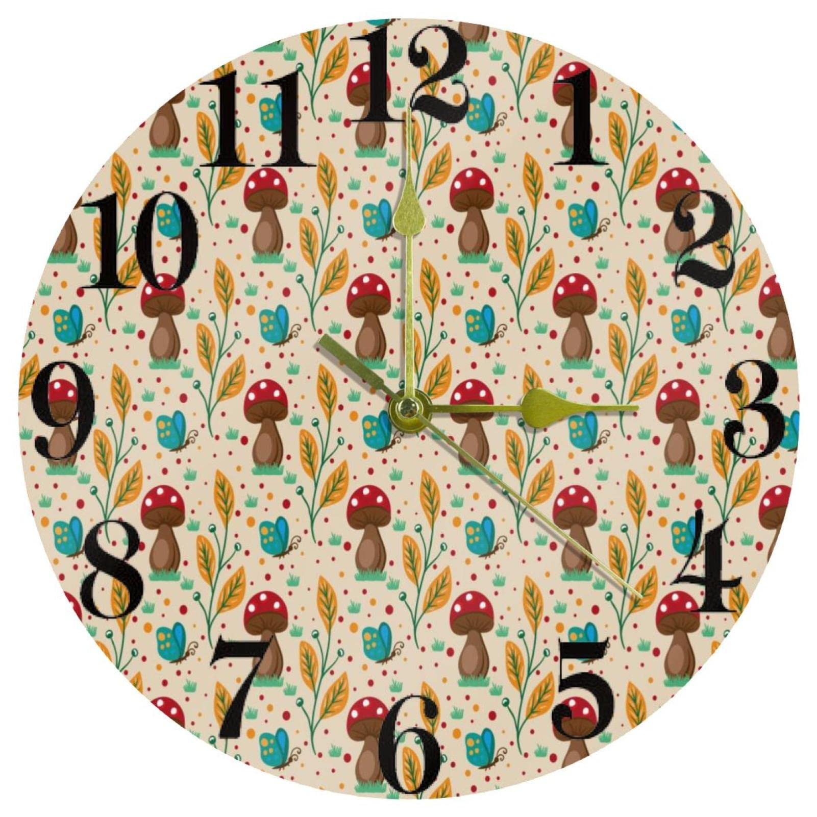 Horloge murale à quartz anti-bruit pour supprimer le tic-tac à la maison