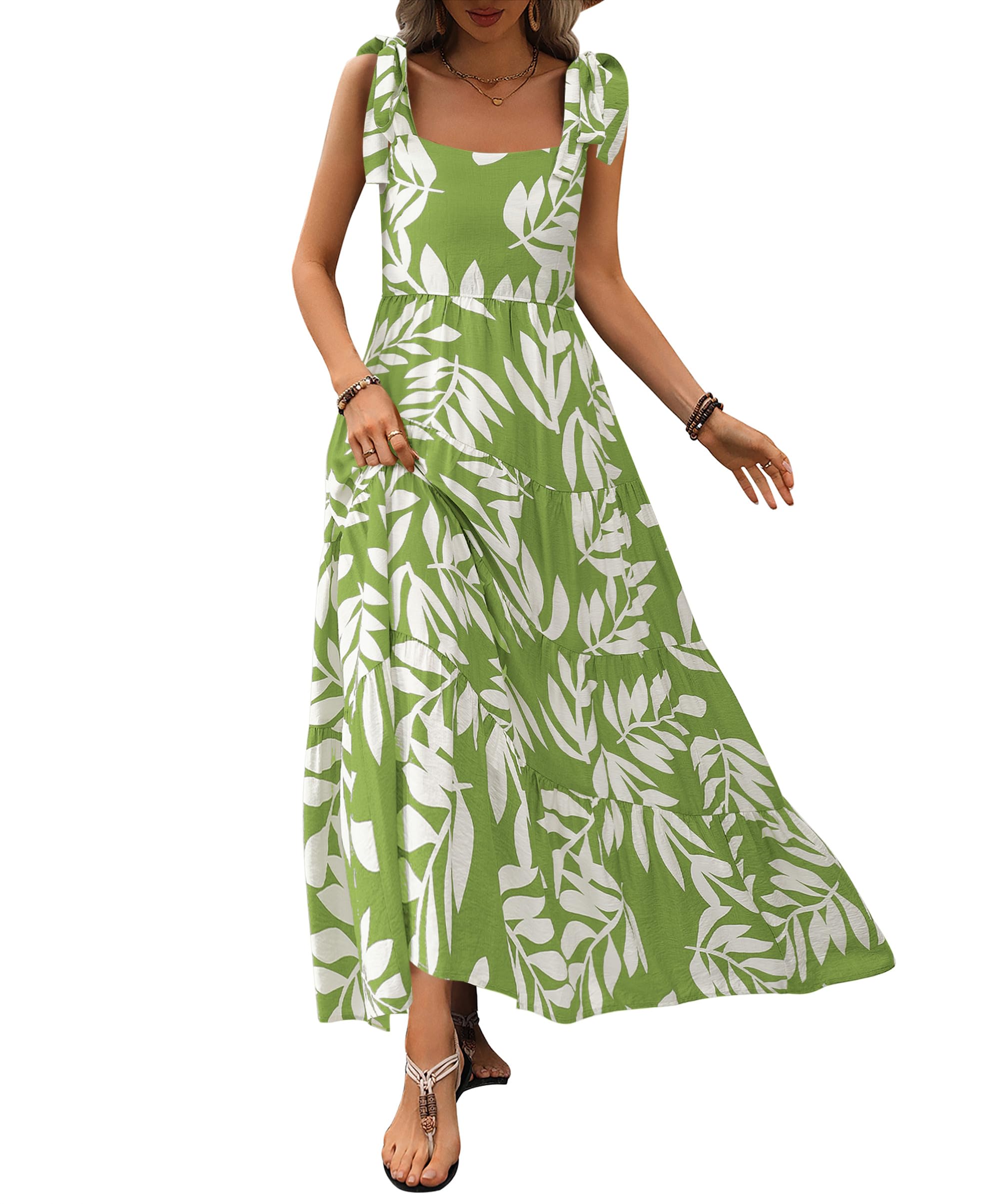 Women Dresses 2026 Summer Floral Sleeveless Maxi Dress Casual