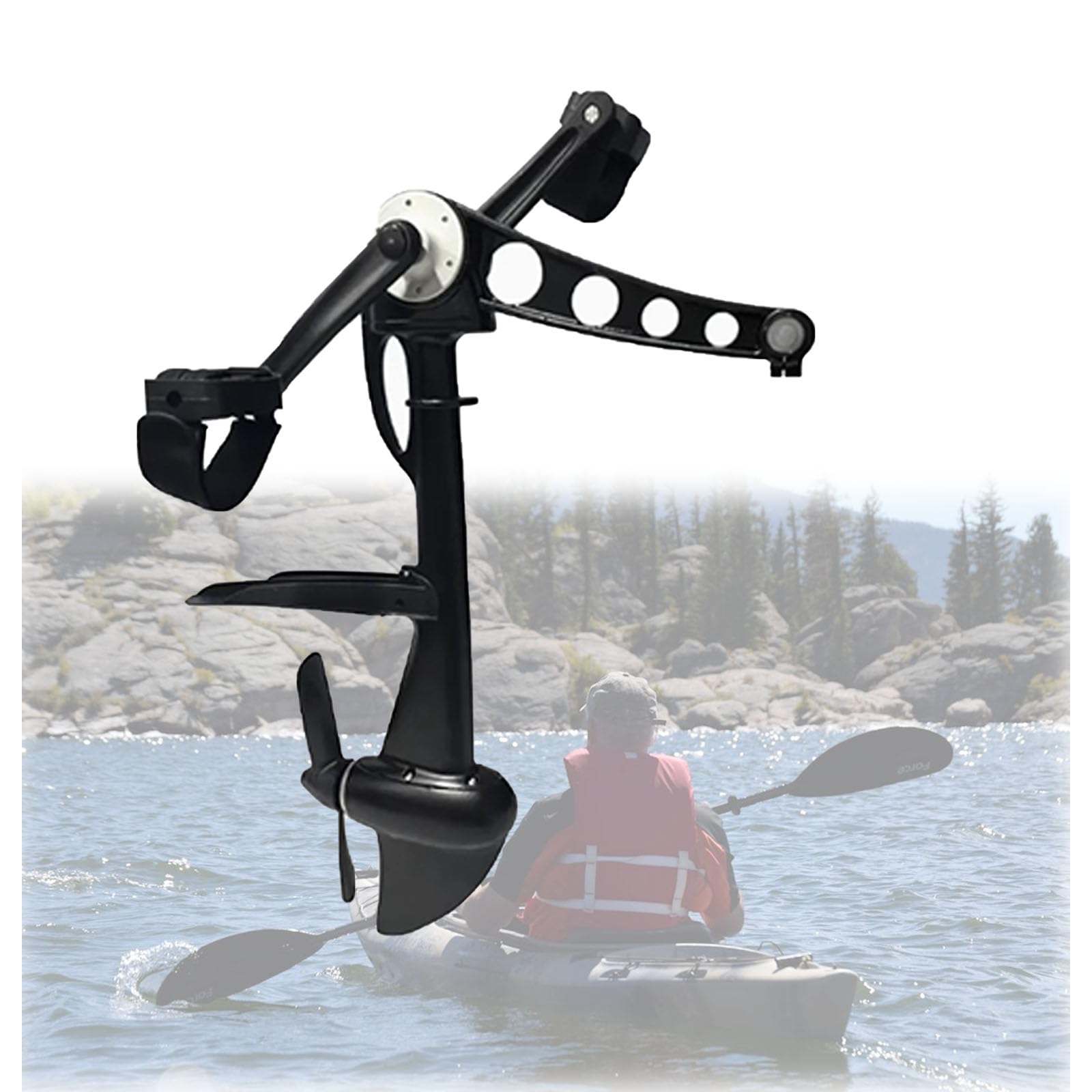 Kayak Pedal Power System,Pedal Drive Rowing System,Foot Power Unit, Kayak Accessories,for Kayaks and Inflatable Fishing Boats Sports & Outdoors