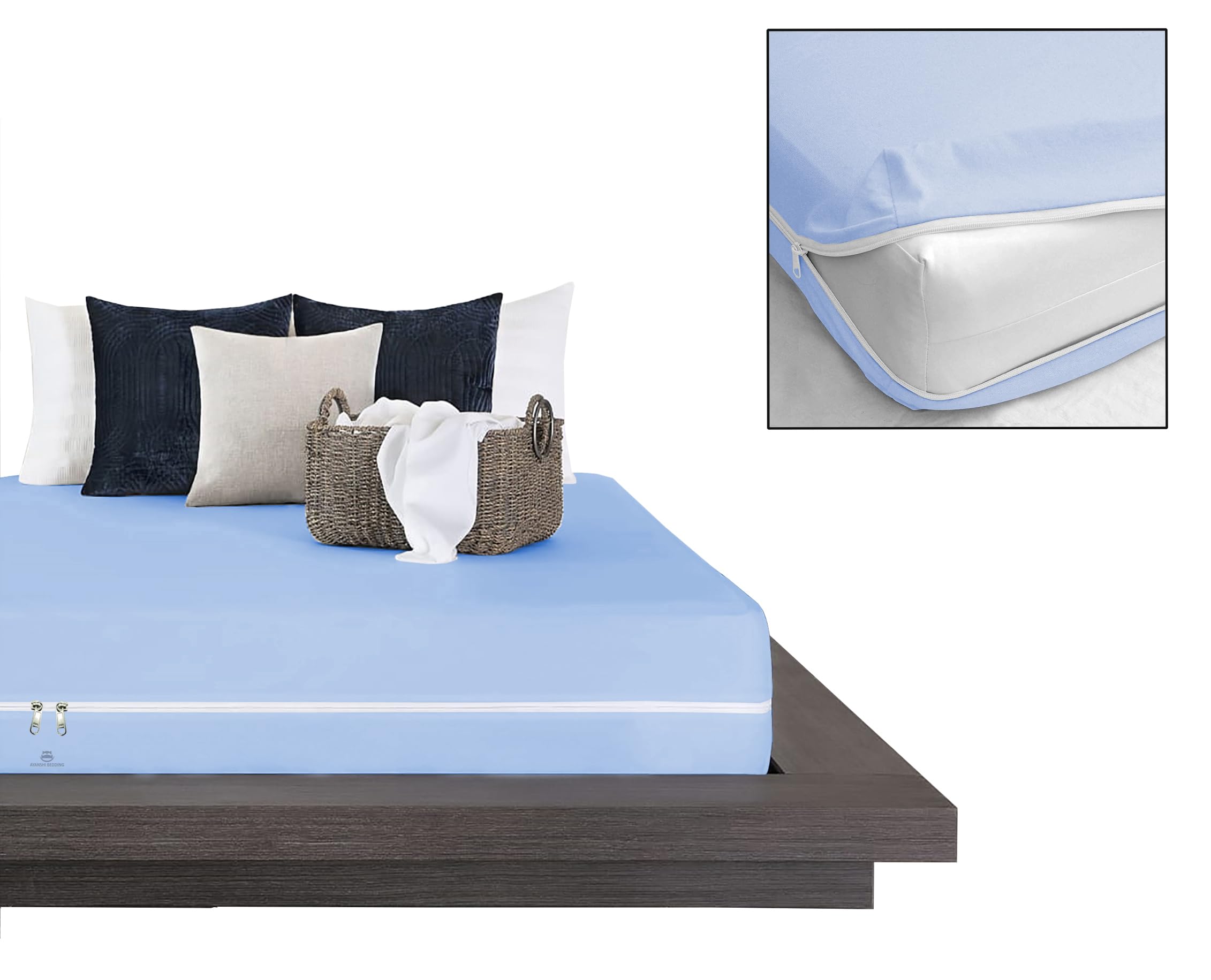 Amazon.com: Zipper Fitted Sheet Twin Size (39X75), 12