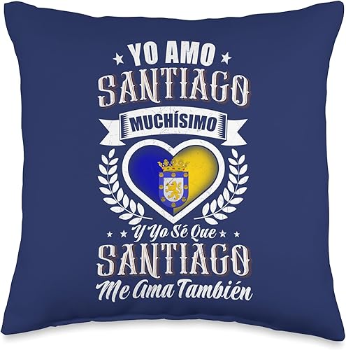 Yo amo Santiago de Chile - Almohada (16 x 16 pulgadas), multicolor