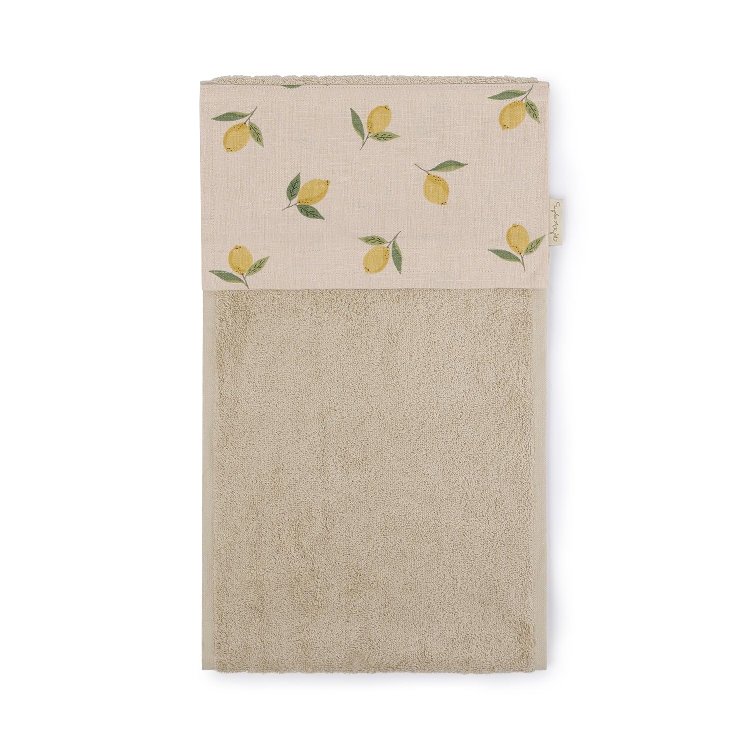 Sophie Allport Neutral Lemons Linen Roller Hand Towel