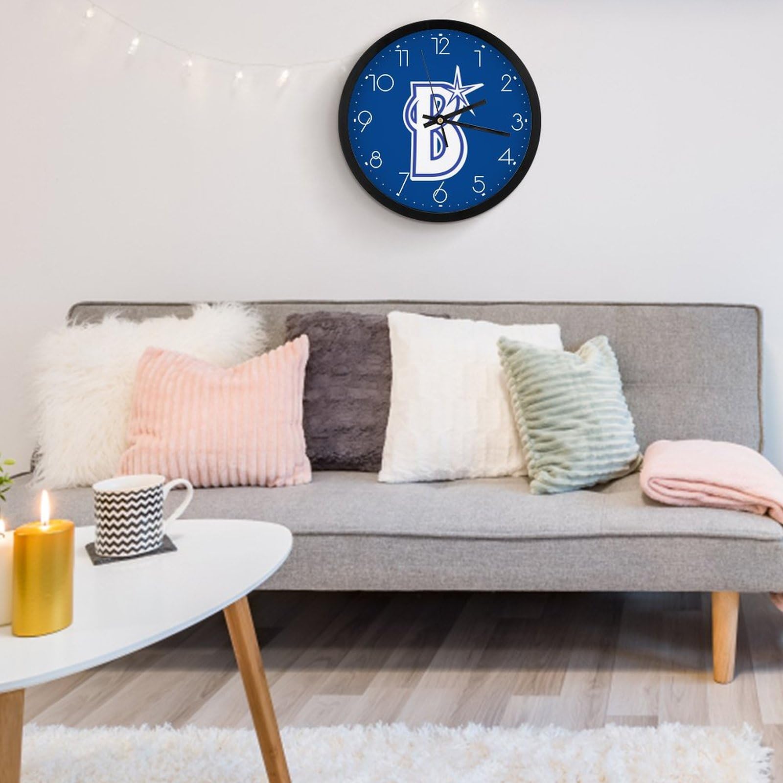 【希少品】横浜 DeNA ベイスターズ 掛け時計 (25cm×25cm×3cm) 希少品】横浜 DeNA ベイスターズ 掛け時計 (25cm×25cm×3cm