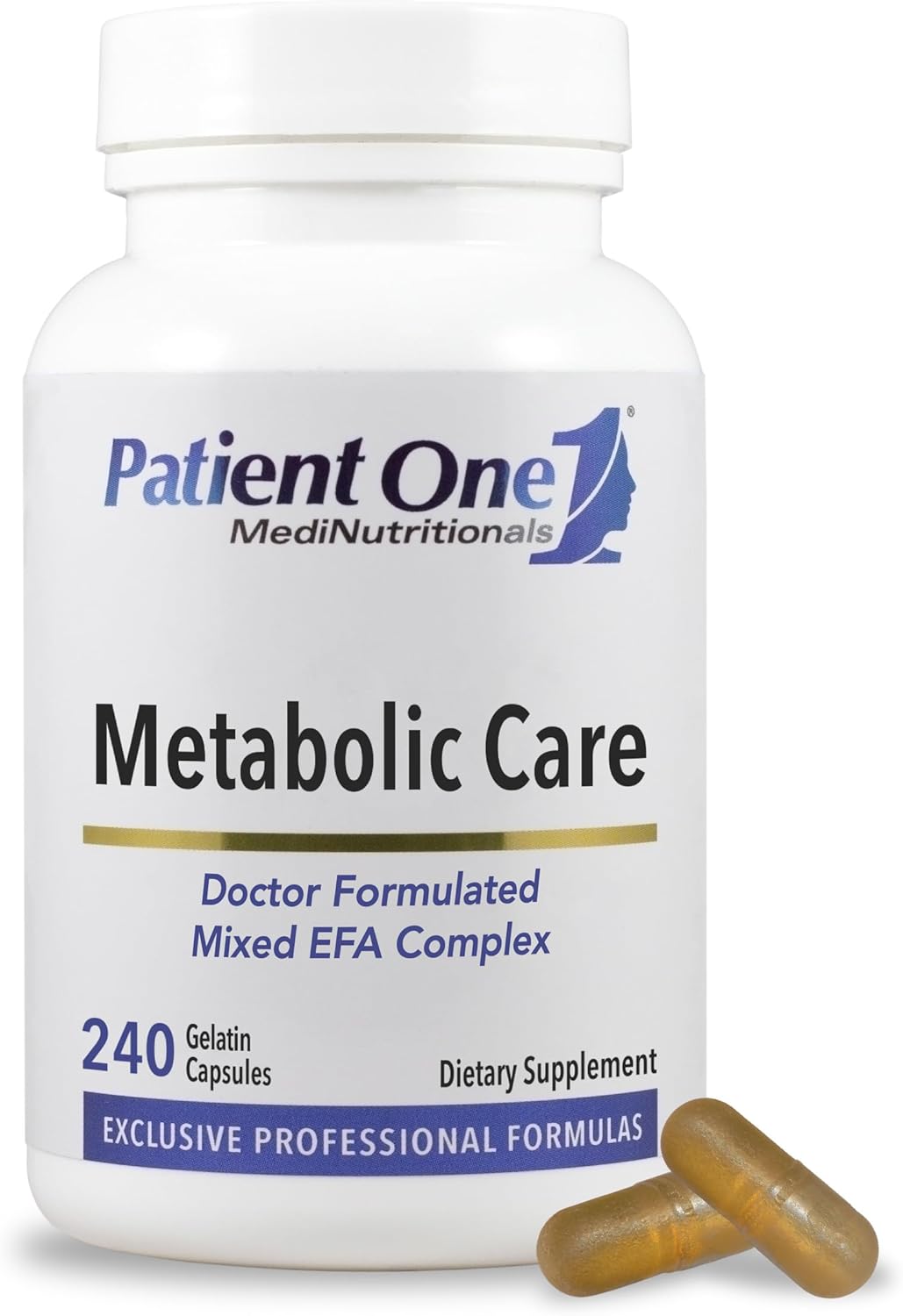 Patient One Metabolic Care | Supplement to Support Healthy Inflammatory Response and Heart Health* | with Fish Oil, CLA and Borage Oil | 240 Capsules