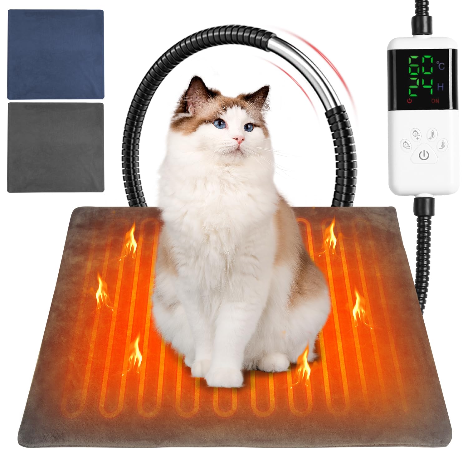 Amazon | ペット用ホットカーペット DIKKDZ【獣医師監修】 ペット用