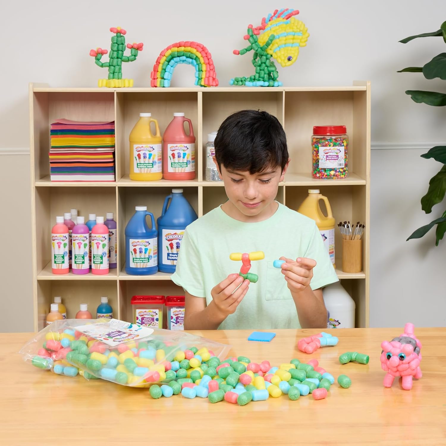 Colorations 3D Building Puffs - 800 Pieces
