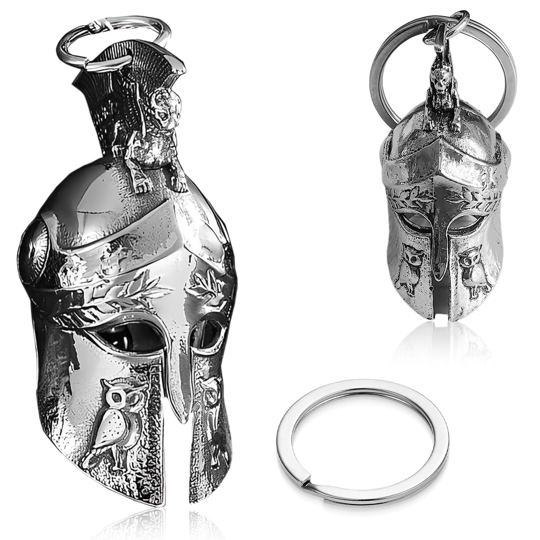 Campanella Portafortuna A Forma Di Generale Orientale – Guardian Bell Per Moto E Bici, In Metallo Con Ali D'angelo, Portachiavi O Decorazione Per Borse E Porte