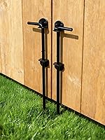 Vista 1 de Perno de caña de 12 pulgadas, barra de caída de barra de caída de alta resistencia, pestillo de pasador de caída de tierra para vallas de madera