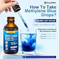 Vista 5 de Grado farmacéutico azul de metileno 4.06 fl oz,1% USP Grado Solución Mezcla Vitamina
