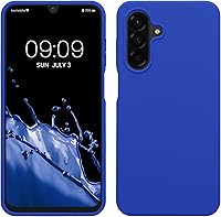 Vista 248 de kwmobile Funda compatible con Samsung Galaxy A52 / A52 5G / A52s 5G - Funda de Teléfono de Silicona TPU con Acabado Suave - Arrecife Azul