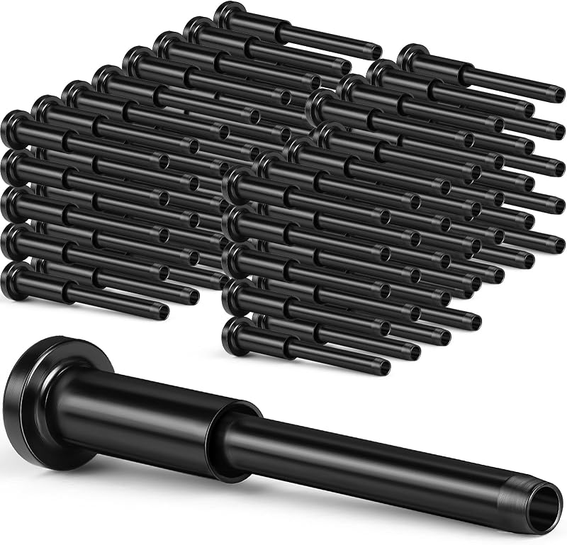 Blulu 120 Pack 1/8" Stainless Steel Cable Railing Hardware Kit T316, Black | Invisible Receiver, Wire Railing Kit, Swage Stud End for Deck, Stair, Wood/Metal Posts, Cable Railing Hardware