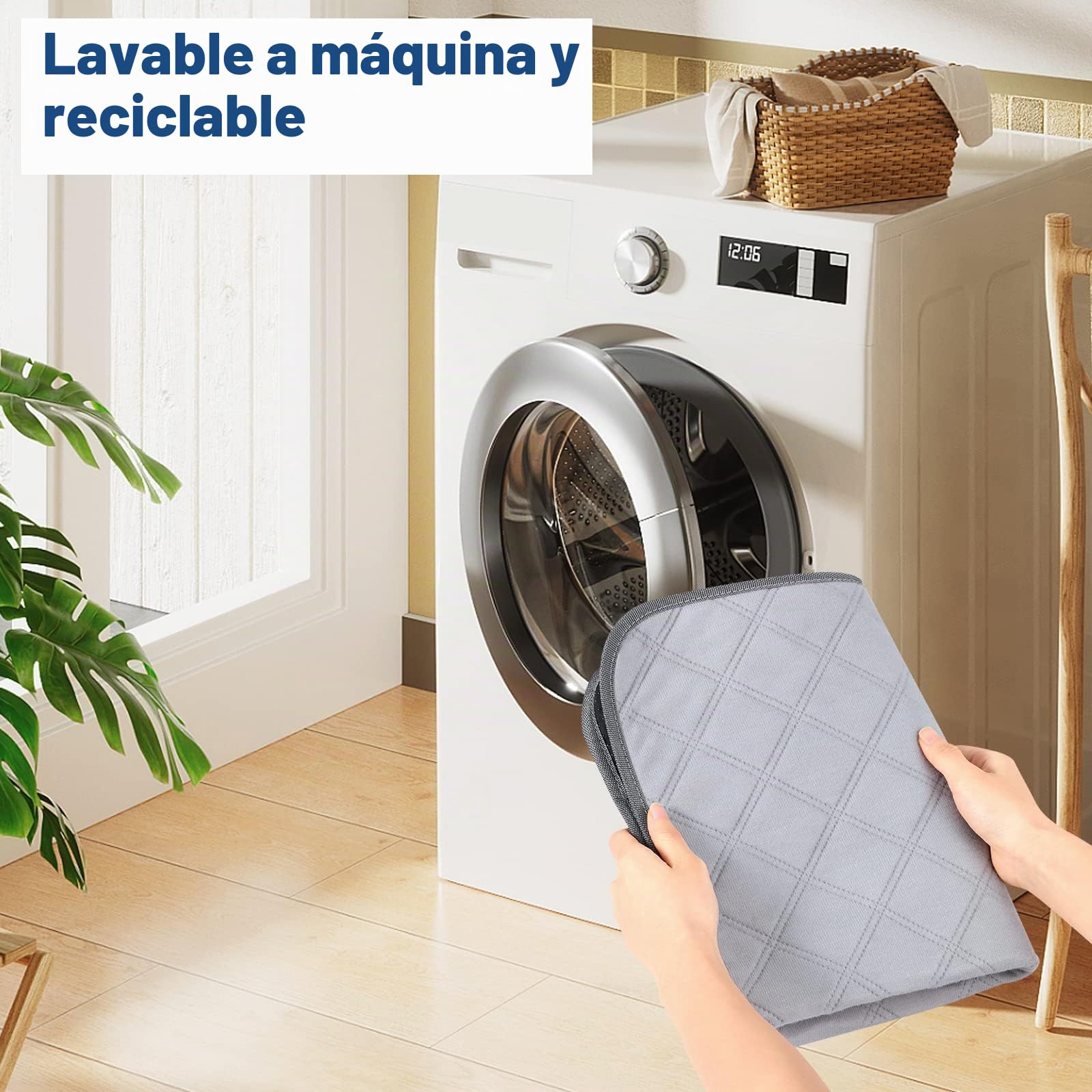 VavoPaw Almohadilla de Orina Impermeable para Mascotas Pequeñas, 120 x 60 cm (2 PZS) Alfombra Antideslizante Reutilizable Lavable a Máquina para Gato Perro Conejo Chinchilla Sofá Coche Perrera, Gris