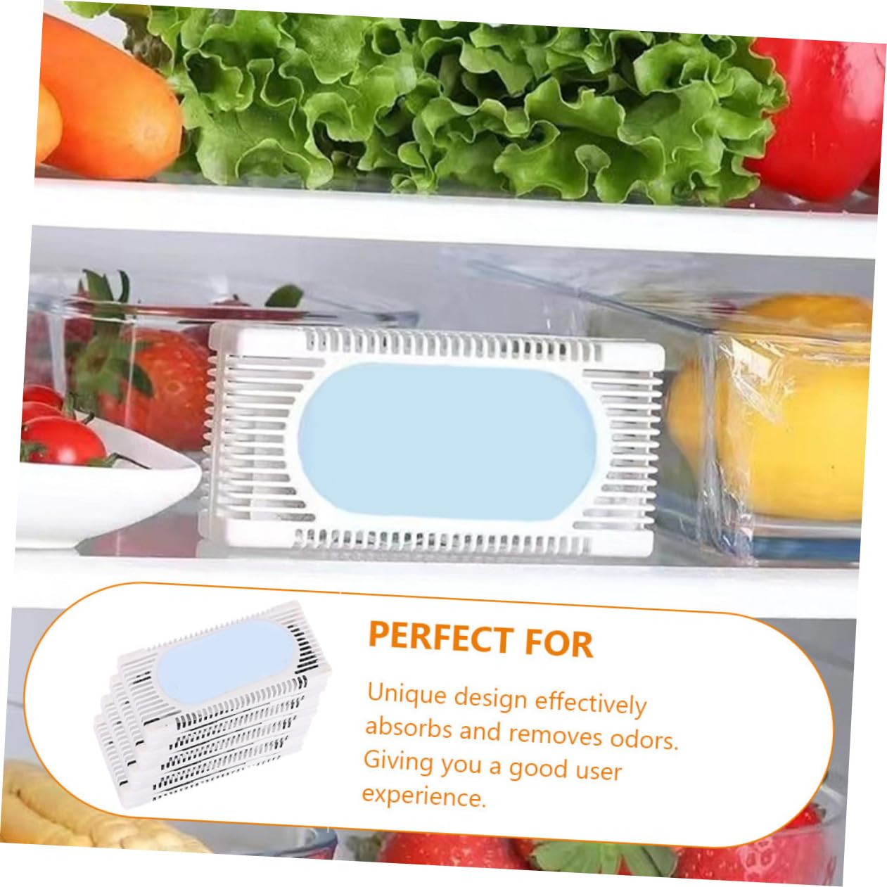 Beavorty 3 Set - Rimozione Frigo Durevole - Frigorifero Domestico Sacchetti Purificatori Design Compatto 4 Pezzi * 3