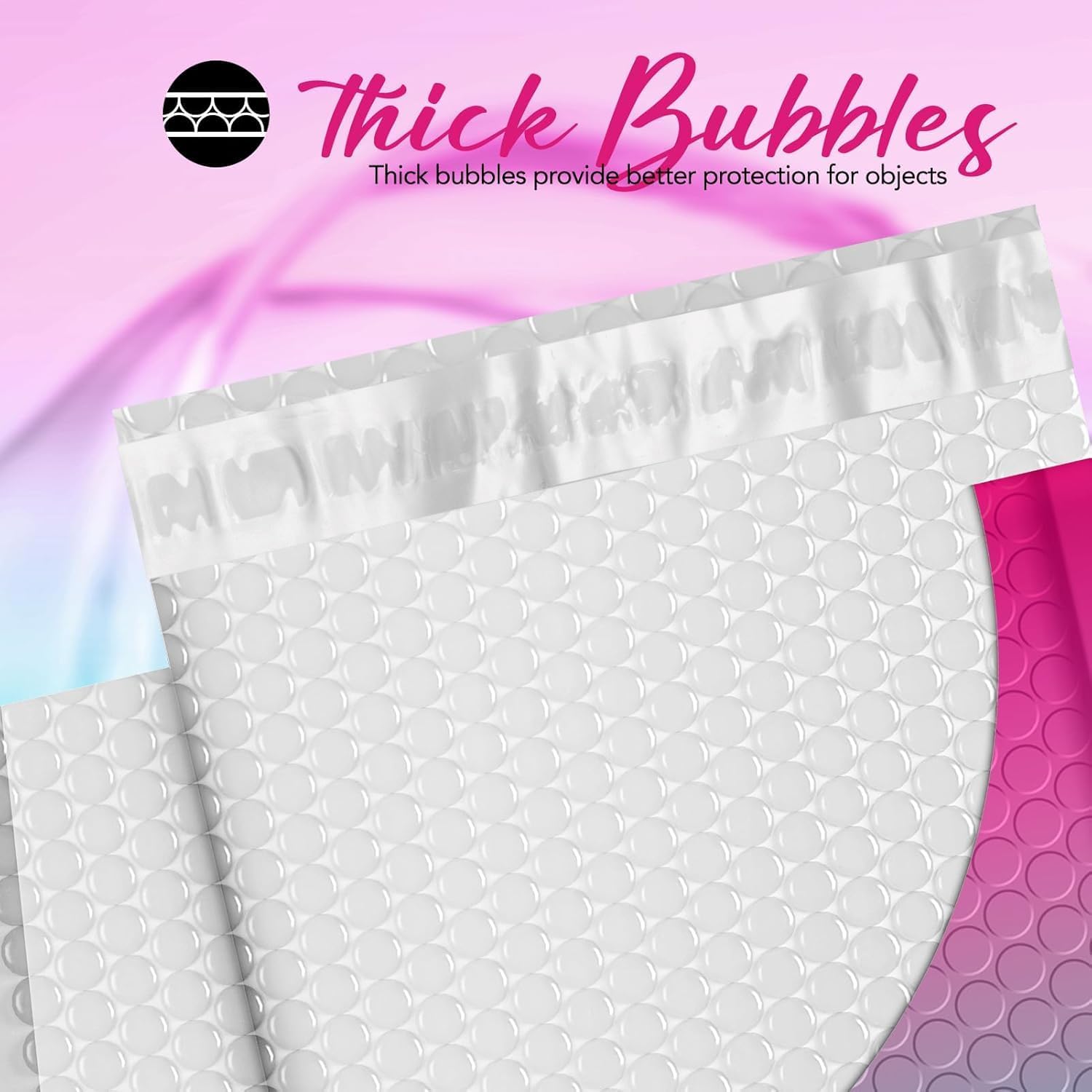 Fuxury Bubble Mailers 8.5x12 Inch 40 Pack Padded Envelopes Usable Size 8.5x11" Thick Mailing Envelopes Bubble Opaque Padded Mailers Shipping Bags for Mailing Jewelry Makeup Small Business #2 PinkGreen