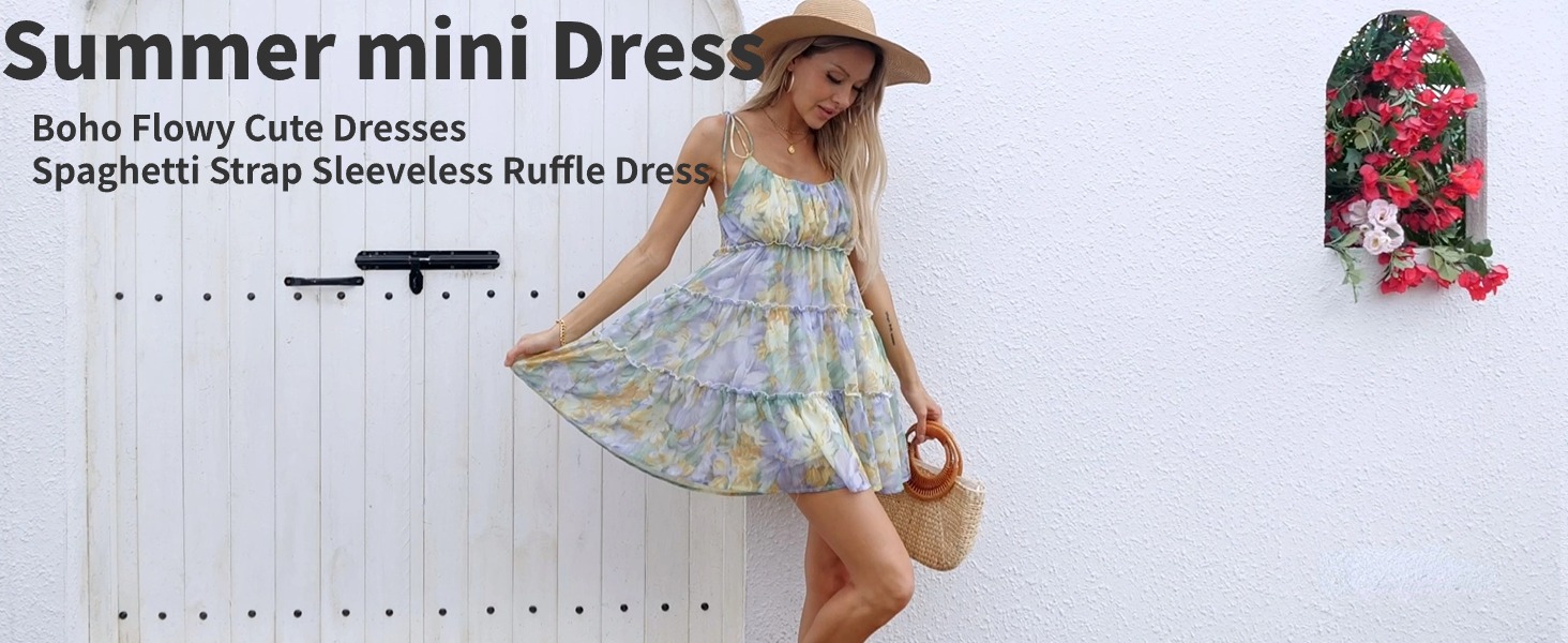 ANMERWT Le Donne Abito Estivo Sexy Sleevless Beach Abiti V-Neck