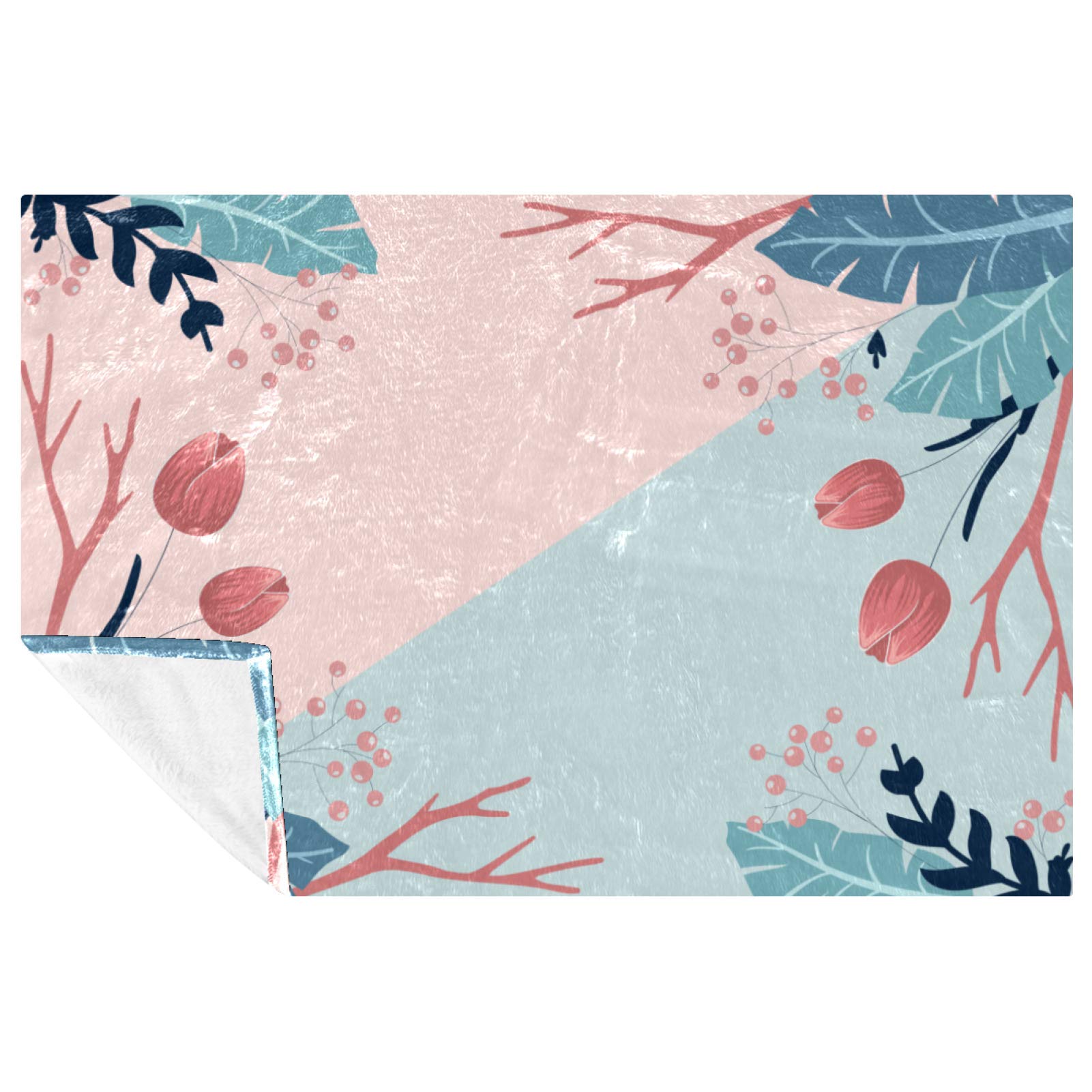 Couverture chaude et douce à fleurs : votre moment de douceur sur le lit