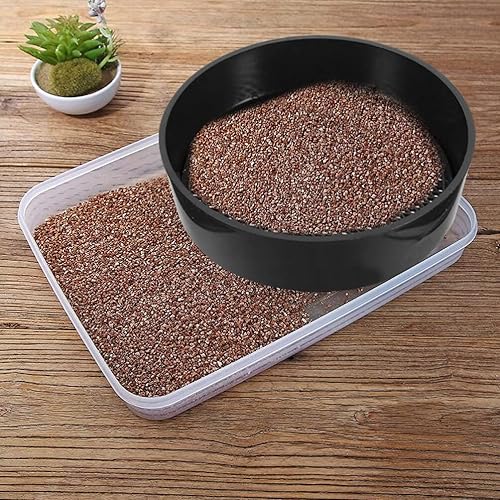 Miniatura 5 de Tamiz de pan dorado, 8 piezas, tamiz de jardín, malla de plástico, tamiz de suelo, pantalla de malla de plástico, para abono, suelo, piedra,