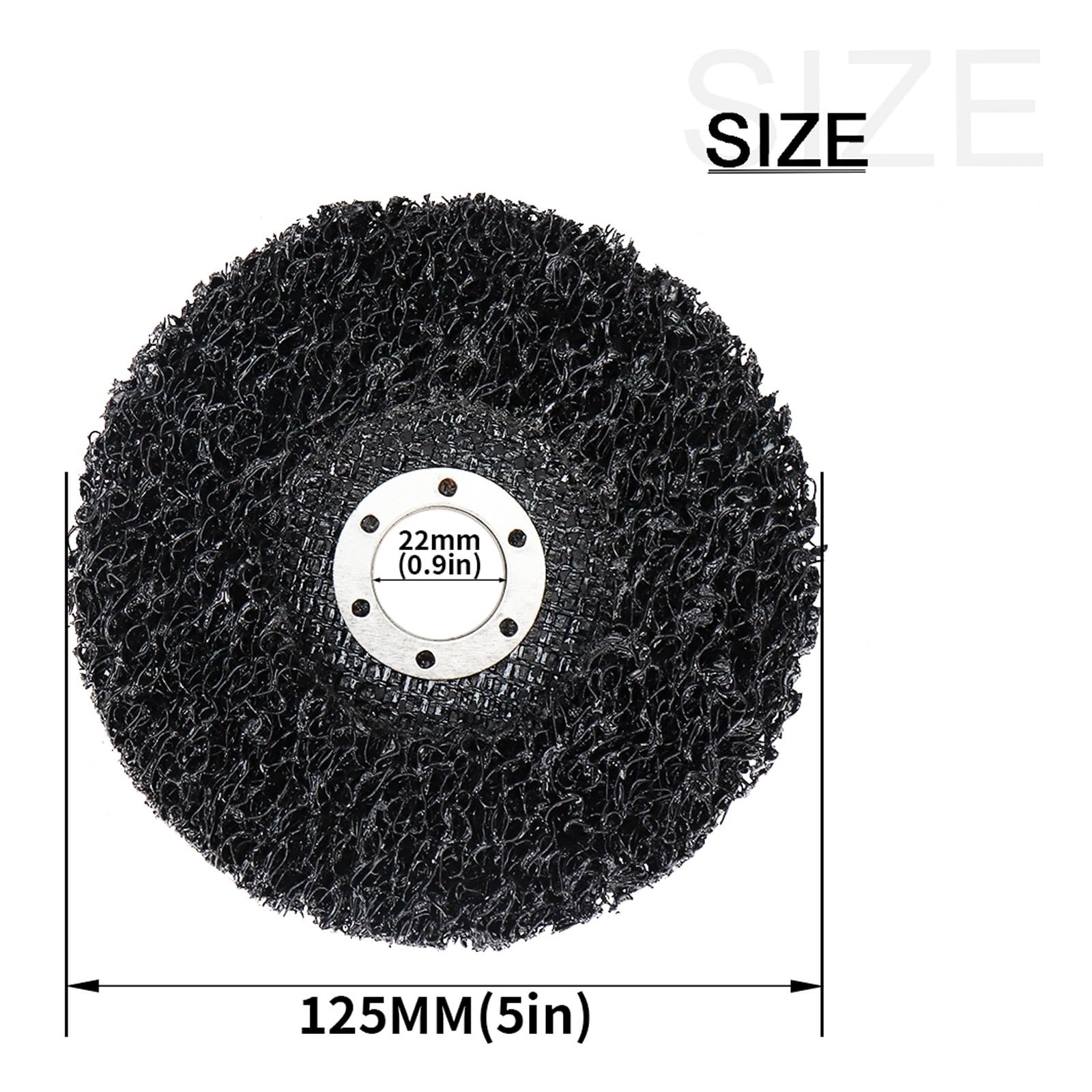 5 Stück 125 Mm Korallenscheibe, Poly-Streifenscheibe, Diamant-Schleiffächer