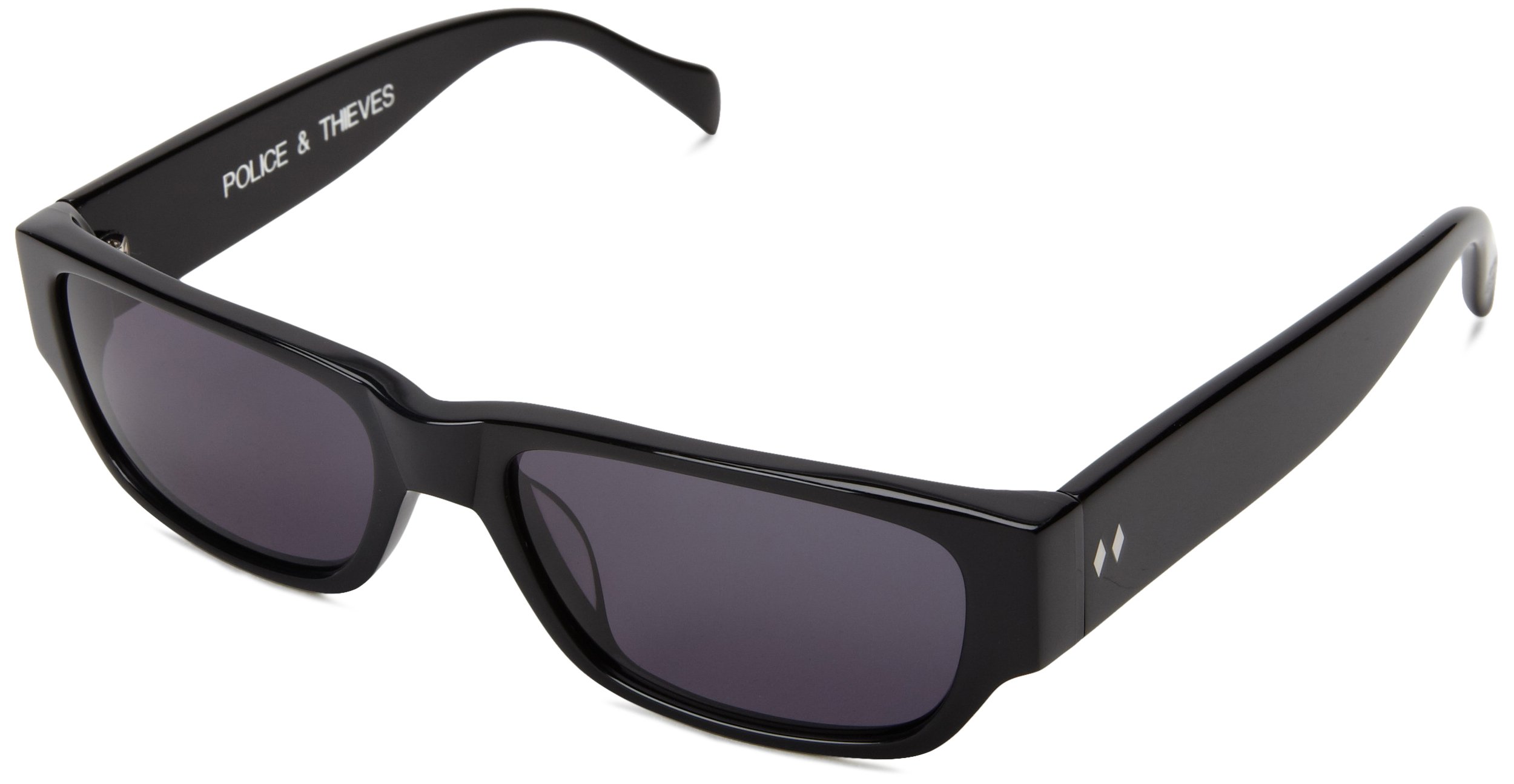 Tres Noir Men's Police and Thieves Square Sunglasses