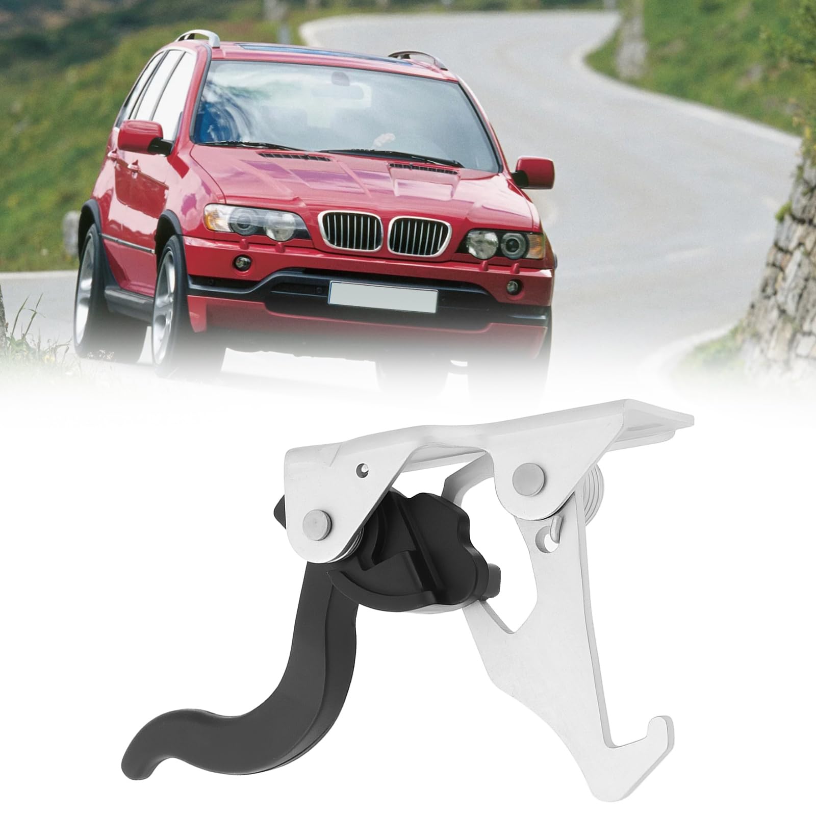 Crochet de Verrouillage de Capot de Voiture 51238402552 Compatible avec BMW E53 X5 2000-2004