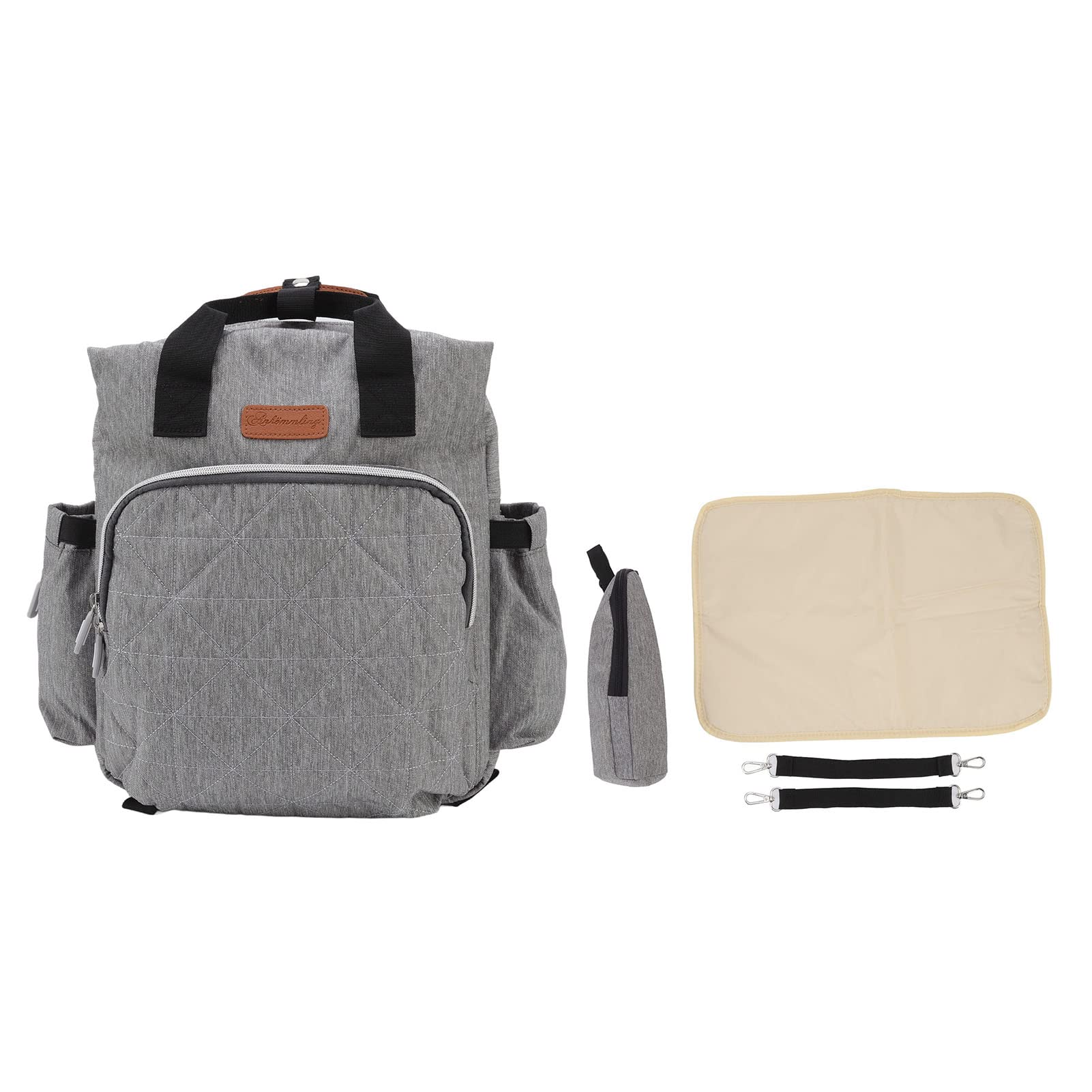 Bolsa de pa ñ ales para BEB é s Mochila multifunci ó n 20L Gran Capacidad T (Gris)