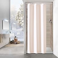 Vista 54 de MitoVilla - Cortina de ducha de tela de nido de abeja burdeos, cortinas de ducha con textura de nido de abeja modernas para decoración de lujo