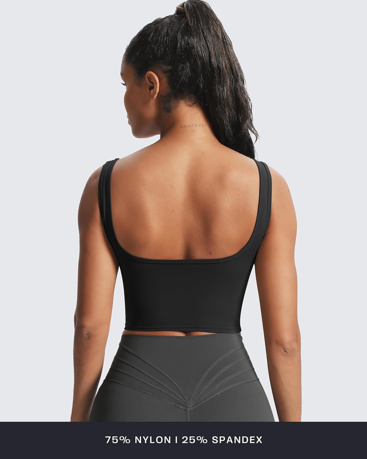 Aoxjox Women's Workout Brooke Tank Crop Curve Longline Fitness Sports Bras Training Gym Bra Yoga - Image 4