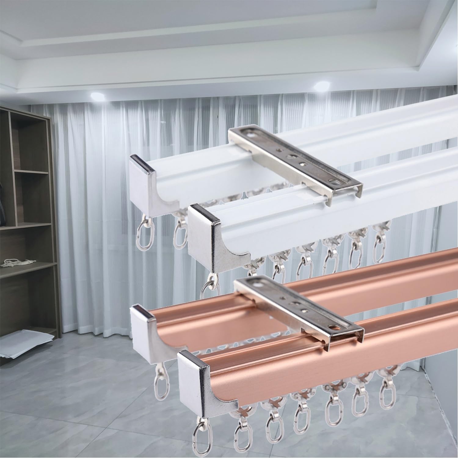 I Line Biegbar Alu Gerade Oder Berkerfenster Designer Vorhang