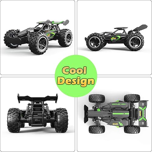 Vista 2 de Auto a control remoto, autos RC para niños de 8 a 12 años, autos de juguete para niños de 4 a 7 años, 1:18 2.4Ghz Monster RC Truck Juguetes