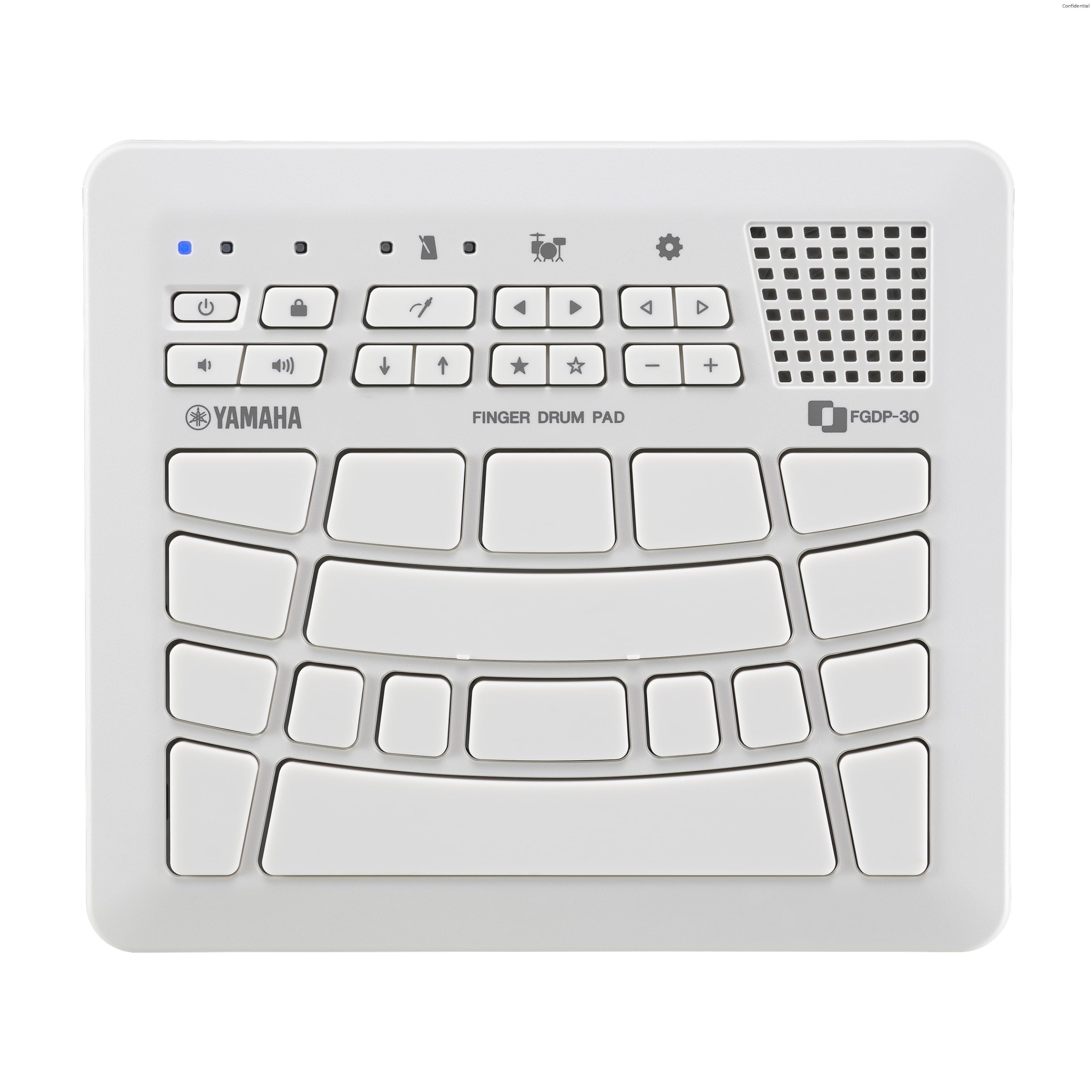 Yamaha FGDP-30 Finger Drum Pad, Ultra-Sensibili, 39 Kit, Altoparlante Integrato, USB MIDI/Audio