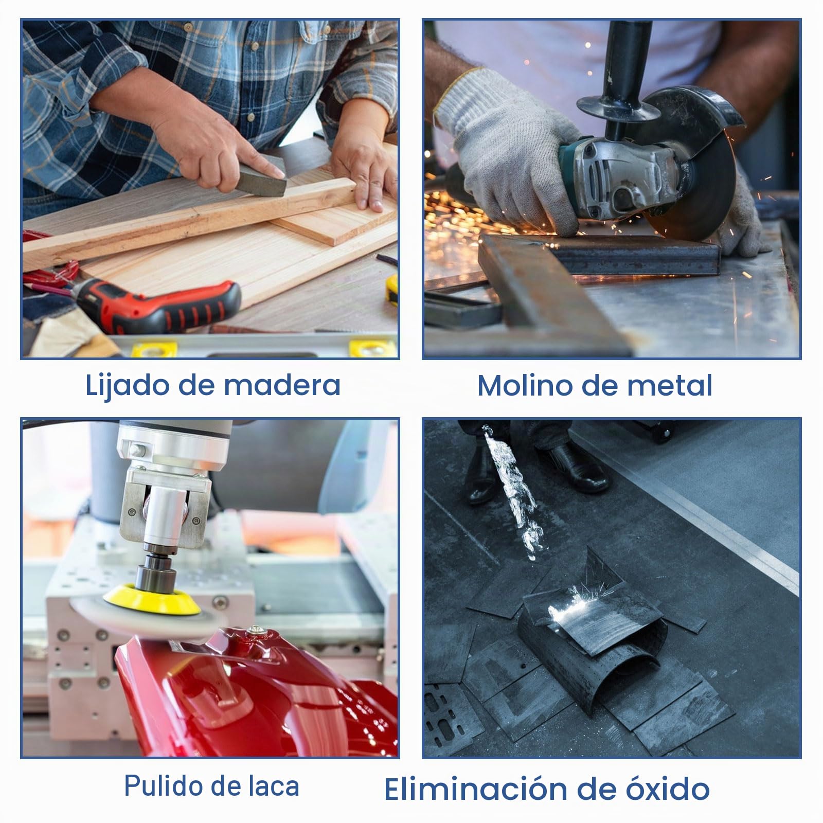 Lijadora Orbital Excéntrica Neumática, Lijadora de Aire de Mano 5"/6" con Disco de Aire Comprimido de 10000 rpm, Dual-acción Máquina para Lijar Neumática para Coche, Metal, Madera, Muebles