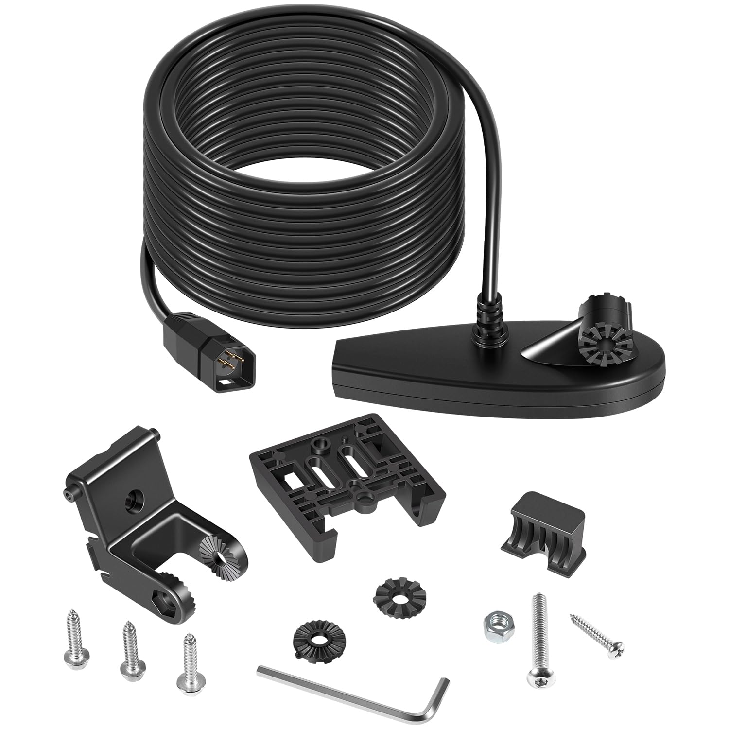 710226-1 XNT 9 DI T pour transducteur de tableau arrière Humminbird Helix avec sonar à double faisceau et imagerie descendante - 200/455 kHz, avec transducteur de montage sur tableau arrière de