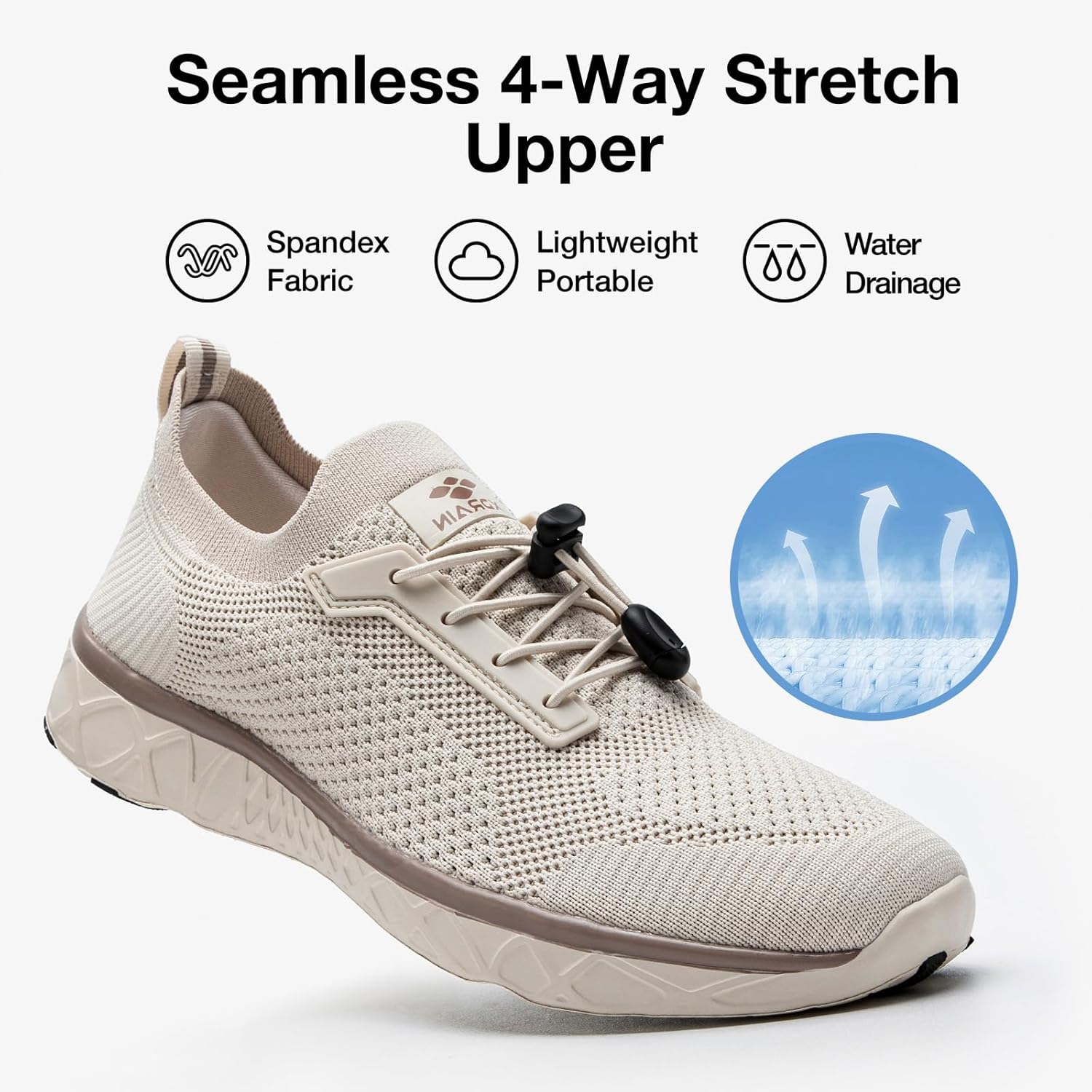 Men's Sporty Water Shoes for Beach, Pool, Water Sports & Outdoor Adventure - Image 4