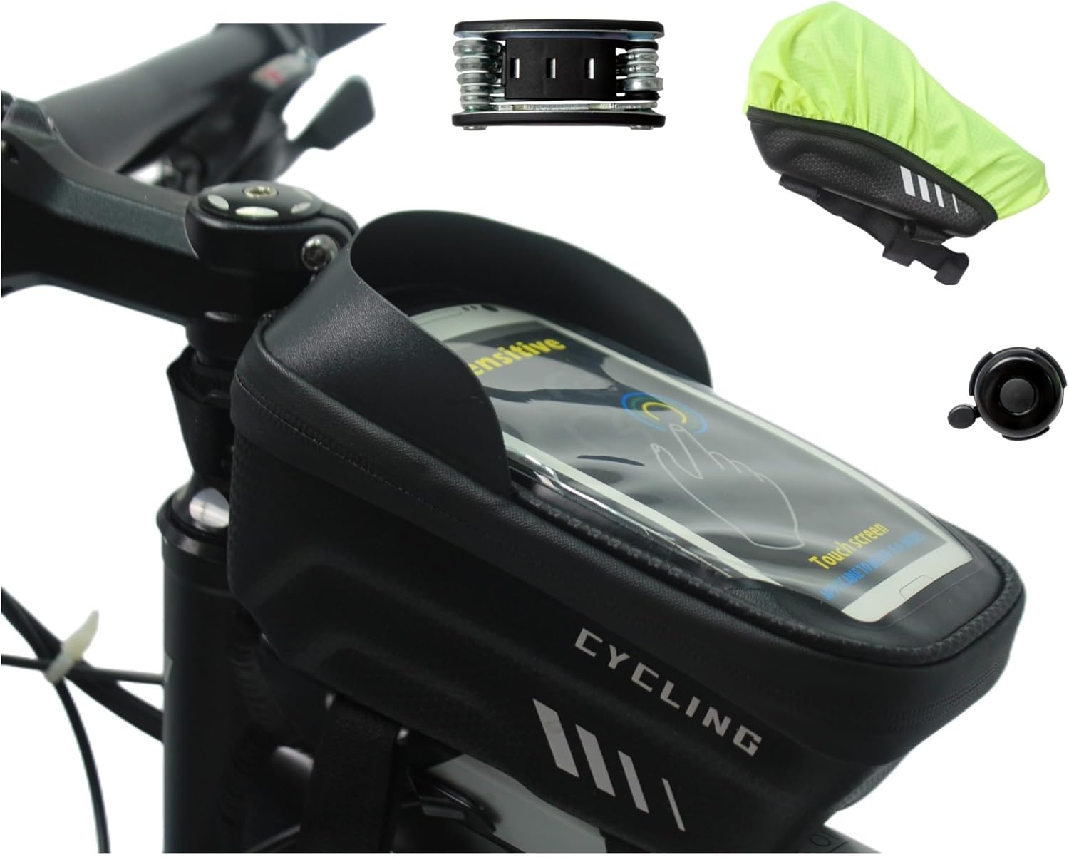 Bike Bag Waterproof Bike Phone Bag,Bike Phone Holder Bike