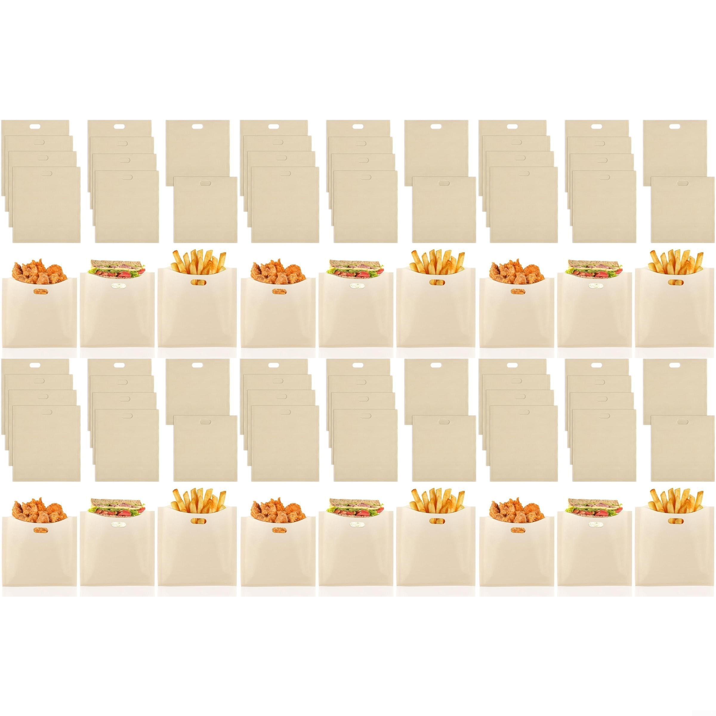 Bolsas de PTFE QOXEZY contra la suciedad al hornear y preparar sándwiches en el grill