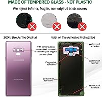 Vista 4 de Galaxy Note 9 - Carcasa de repuesto para Samsung Galaxy Note 9 con lente de cámara preinstalada+manual de instalación