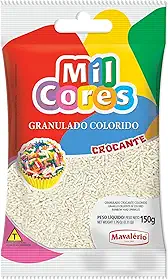 CROCANTE GRANULADO COLORIDO BRANCO 150G MAVALÉRIO