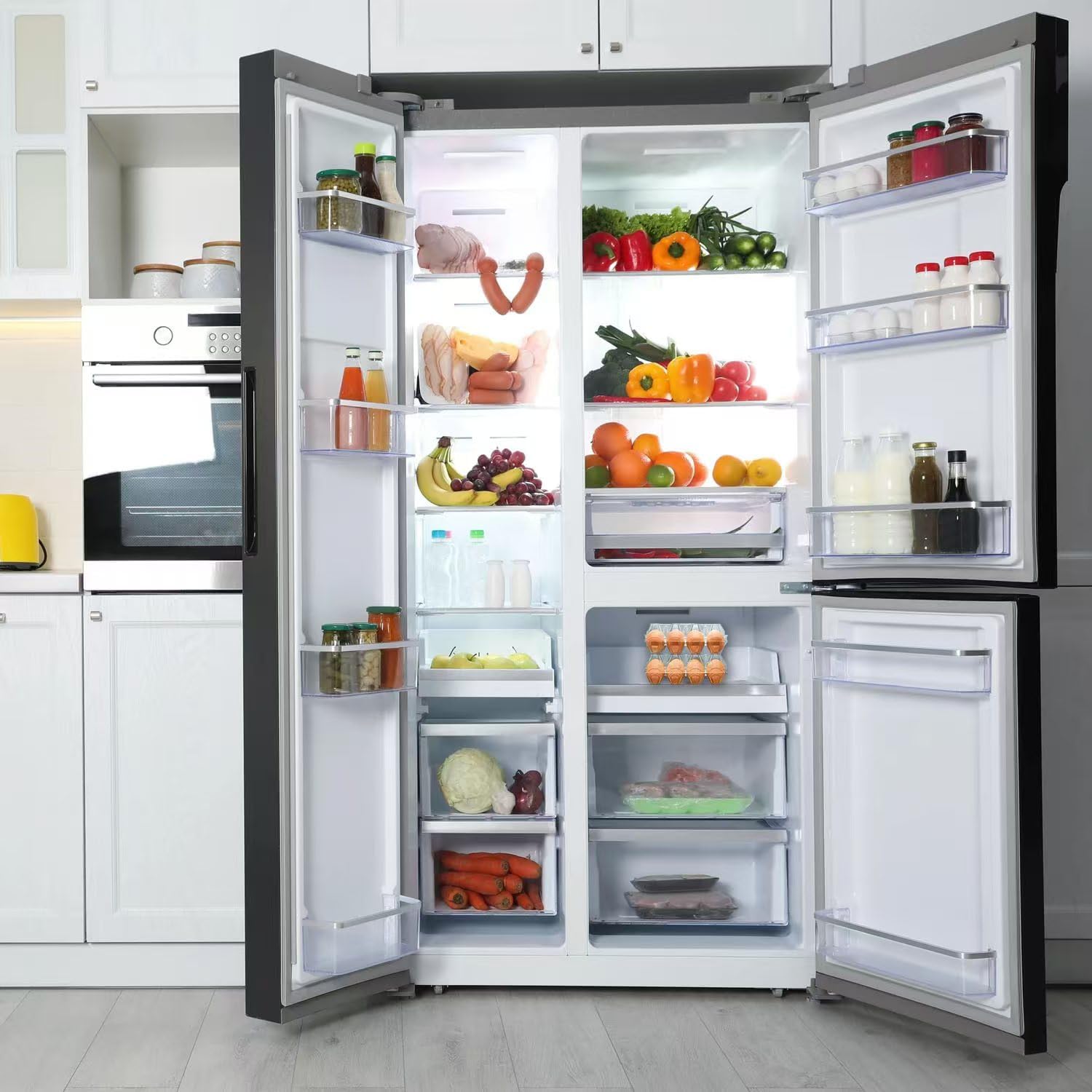 60 Pack Plastic Egg Cartons Cheap Bulk, Clear Empty Cartons for Fresh Eggs, Reusable Egg Cartons Crates for Refrigerator Storage, Commercial Business Market Display, 3x4 Grids