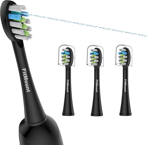 Miniatura 7 de Paquete de 6 cabezales de repuesto para cepillo de dientes compatibles con WaterPik Sonic Fusion 2.0, cabezal de cepillo de hilo dental FitMount