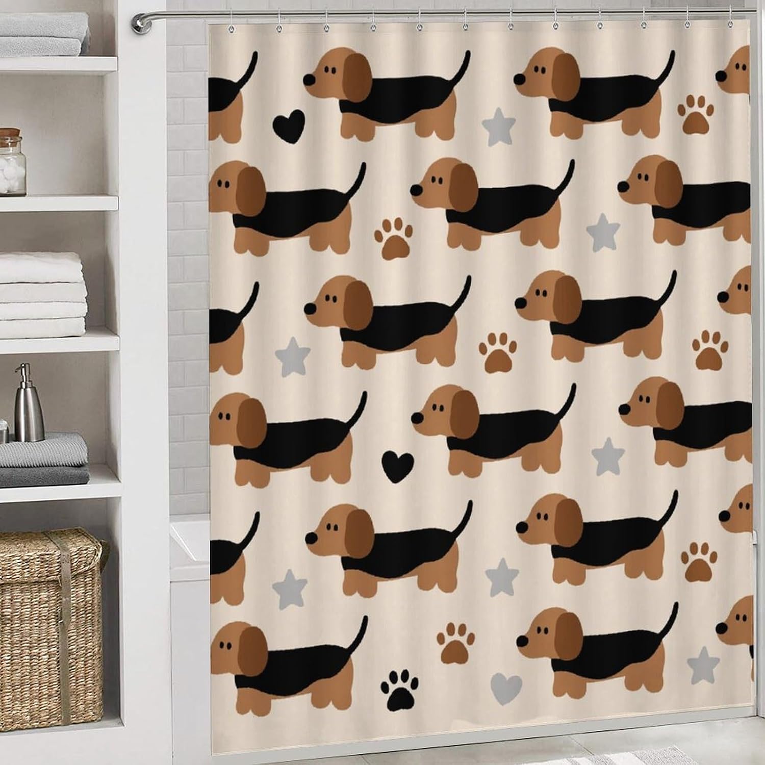 DogNon-Slip Bath Rug Set 4 Set