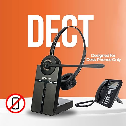 Miniatura 2 de Spracht HS-2018 Zum Maestro DECT Auriculares inalámbricos de un solo oído Solo teléfonos de escritorio Auriculares DECT con cancelación de ruido