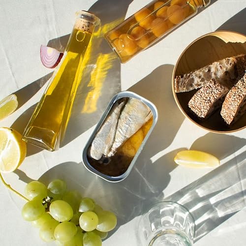 Miniatura 5 de Ati Manel Sardinas enlatadas en aceite de oliva y limón  4.41 oz de pescado enlatado  Paquete de 3 latas de 4.41 oz