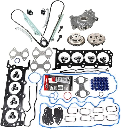 Juego de juntas de bomba de aceite y cabeza MOCA y cadena de distribución 2007 2008 para Mercury Mountaineer y para Ford Explore y Ford Explorer
