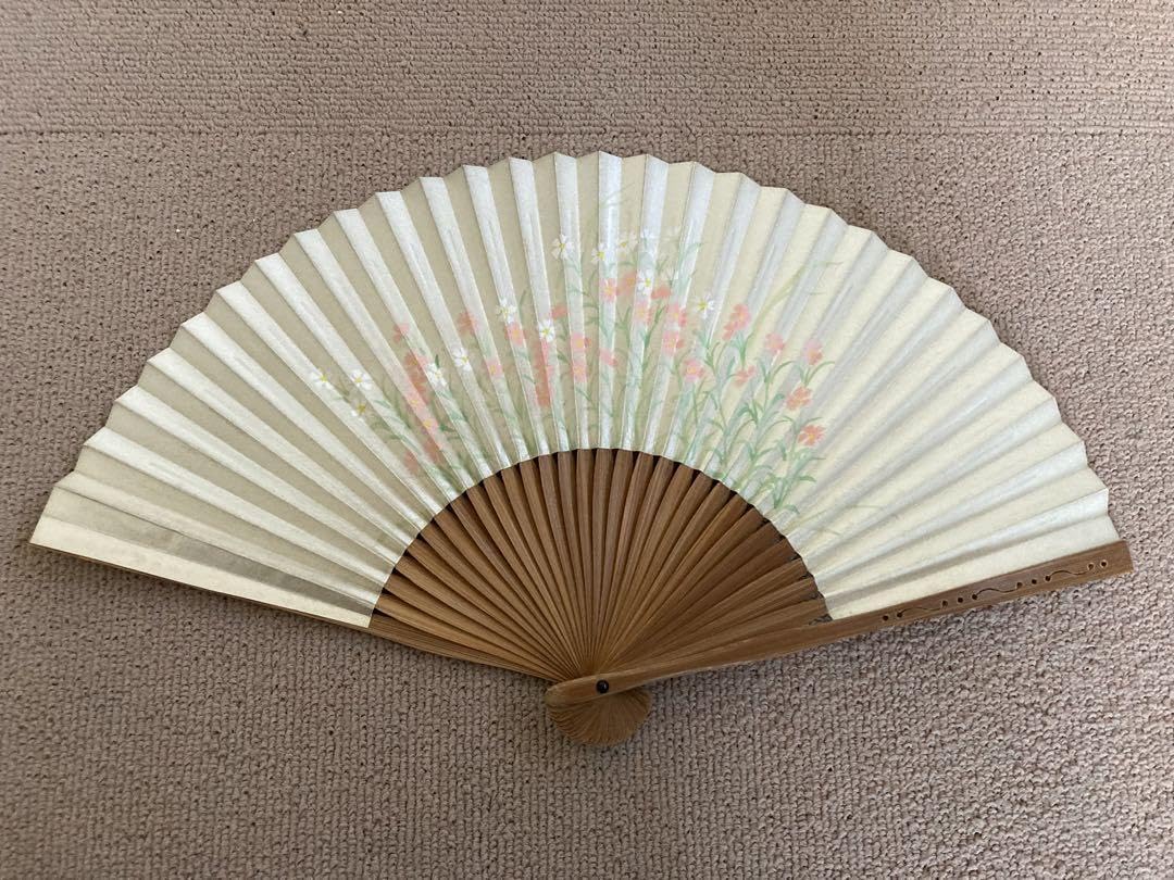 Amazon.co.jp: 宮脇賣￼扇庵 扇子 義也古扇 レトロ センス 扇 フラワー